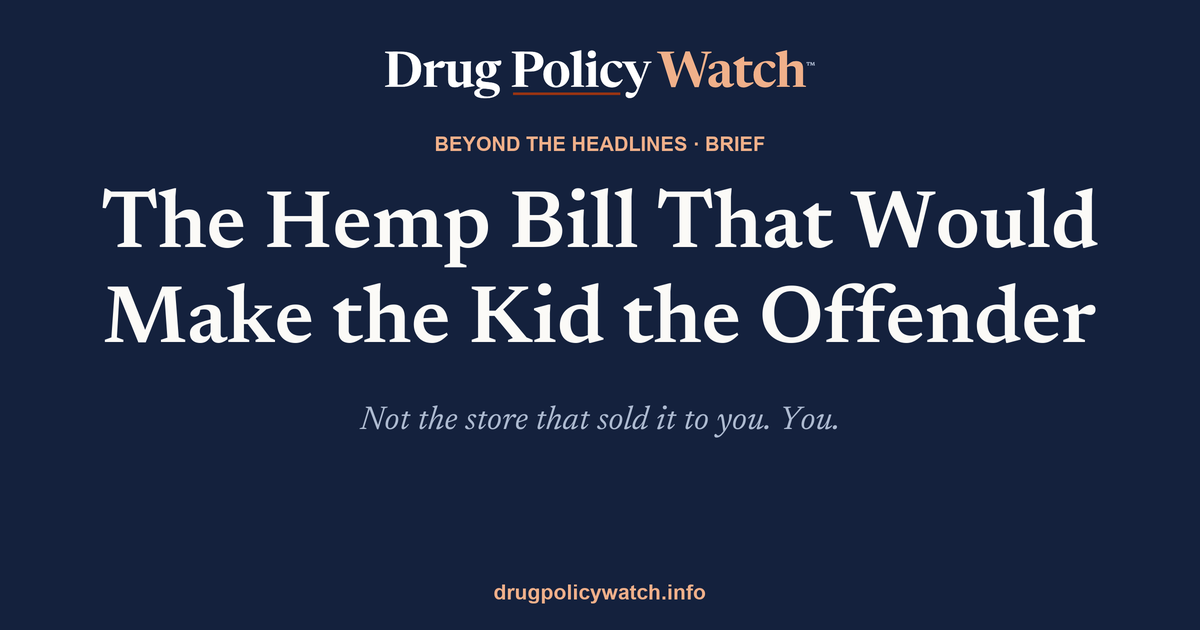 Share card: The Hemp Bill That Would Make the Kid the Offender